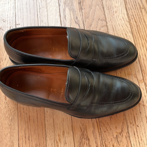 Allen Edmonds mens black loafers size 8.5 - Picture 2 of 4